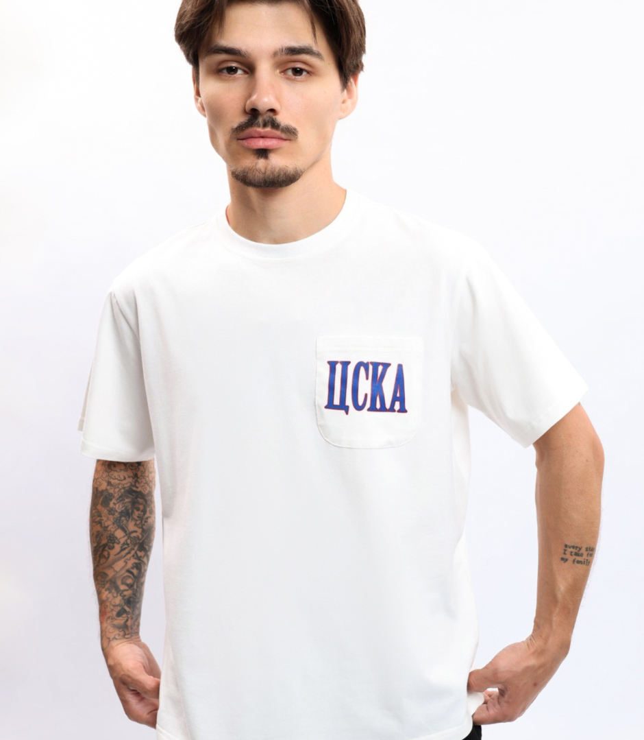 Футболка ДНК ЦСКА с карманом